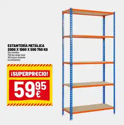 Brico Depôt Estantería metálica 2000 x 1000 x 500 oferta