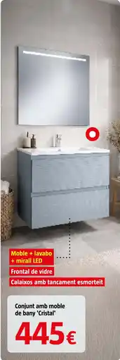 Bauhaus Conjunt amb moble de bany 'Cristal' oferta