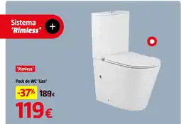 Bauhaus Pack de WC 'Lisa' oferta