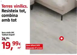 Bauhaus Terra vinílic SPC 'Gotham Argent' oferta