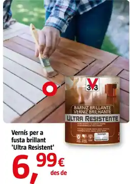 Bauhaus 3V3 Vernís per a fusta brillant 'Ultra Resistent' oferta