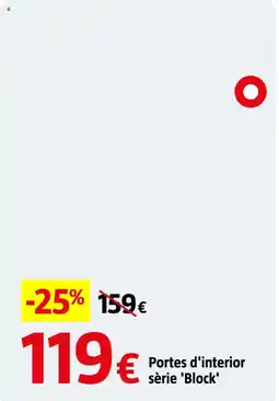 Bauhaus Portes d'interior sèrie 'Block' oferta