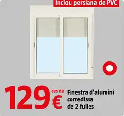 Bauhaus Finestra d'alumini corredissa de 2 fulles oferta