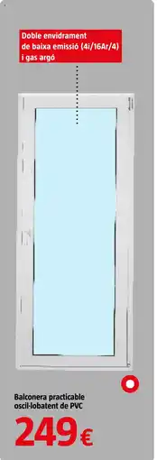 Bauhaus Balconera practicable oscil-lobatent de PVC oferta