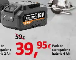 Bauhaus TOOLSON Pack de carregador + bateria 4 Ah oferta