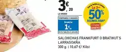 E.Leclerc Larrasoaña - salchichas frankfurt o bratwurt's oferta