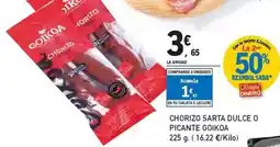 E.Leclerc Goikoa - chorizo sarta dulce o picante oferta