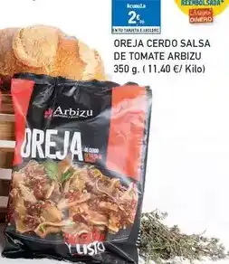 E.Leclerc Arbizu - oreja cerdo salsa de tomate oferta