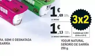 E.Leclerc Señorío de sarría - yogur natural oferta