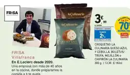 E.Leclerc La culinaria - croquetas queso azul y cebolla, boletus/trufa, mejillón o chiprón oferta