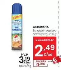 Eroski Asturiana - nata spray oferta