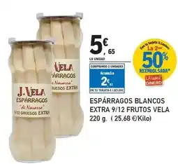E.Leclerc Vela - esparragos blancos extra 9/12 frutos oferta
