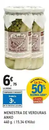 E.Leclerc Anko - menestra de verduras oferta