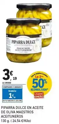 E.Leclerc Maestros aceituneros - piparra dulce en aceite de oliva oferta