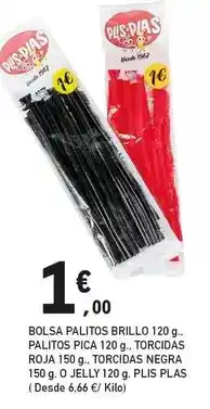 E.Leclerc Plis-plas - bolsa palitos brillo oferta