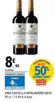E.Leclerc Castillo de monjardin - vino deyo oferta