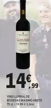 E.Leclerc Abete - vino lurralde bodegas máximo oferta