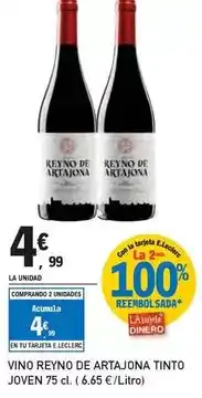 E.Leclerc Reyno de artajona - vino tinto joven oferta