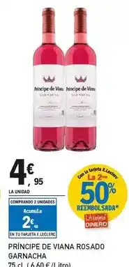 E.Leclerc Príncipe de viana - rosado garancha oferta