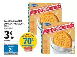 E.Leclerc Artiach - galletas marbú dorada. 600 g oferta