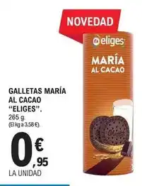 E.Leclerc Ifa eliges - galletas maría al cacao. 265 g oferta
