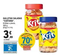 E.Leclerc Cuétara - galletas saladas oferta