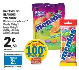 E.Leclerc Mentos - caramelos blandos oferta