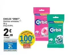 E.Leclerc Orbit - chicles 56 g oferta