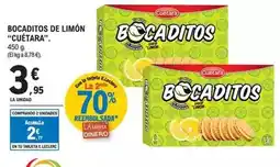 E.Leclerc Cuétara - bocaditos de limón. 450 g oferta