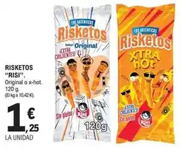 E.Leclerc Risi - risketos. original o x-hot. 120 g oferta