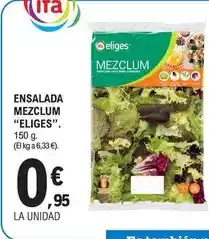 E.Leclerc Ifa eliges - ensalada mezclum. 150 g oferta