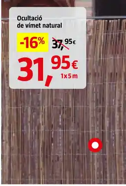 Bauhaus Ocultació de vímet natural oferta