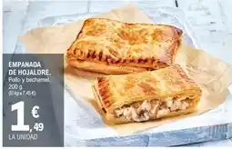E.Leclerc Empanada de hojaldre pollo y bechamel. 200 g oferta