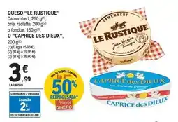 E.Leclerc Le rustique/caprice des dieux - queso oferta