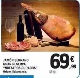 E.Leclerc Nuestros curados - jamón serrano gran reserva. origen salamanca oferta