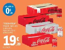 E.Leclerc Coca-cola - original, light, zero o zero-zero oferta