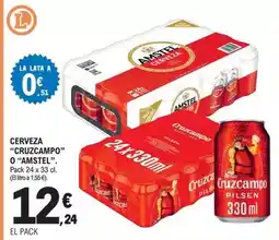 E.Leclerc Cruzcampo/amstel - cerveza oferta