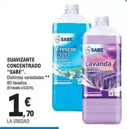 E.Leclerc Ifa sabe - suavizante concentrado. 80 lavados oferta