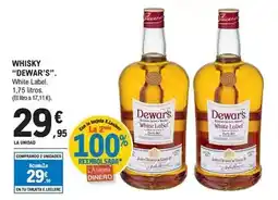 E.Leclerc Dewar's - whisky. white label. 1,75 litros oferta
