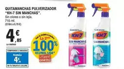 E.Leclerc Kh-7 - quitamanchas pulverizador sin manchas. sin olores o sin lejía. 715 ml oferta
