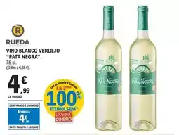 E.Leclerc Pata negra - vino blanco verdejo. 75 cl oferta