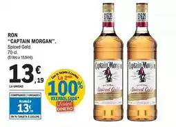 E.Leclerc Captain morgan - ron. spiced gold. 70 cl oferta