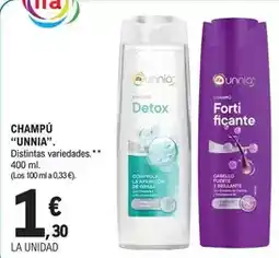 E.Leclerc Ifa unnia - champú oferta