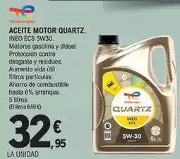 E.Leclerc Totalenergies - aceite motor quartz oferta