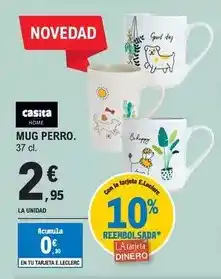 E.Leclerc Casita home - mug perro oferta