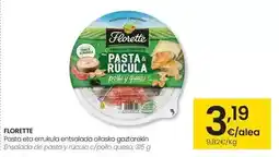 Eroski Florette - ensalada de pasta y rúcula c/pollo queso oferta