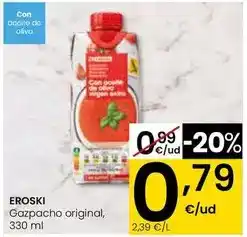 Eroski Eroski - gazpacho original, 330 ml oferta