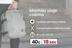Eroski Mochila viaje cabina oferta