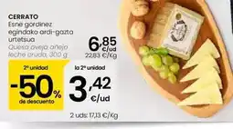 Eroski Cerrato - queso oveja anejo leche cruda oferta