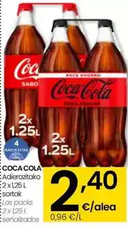 Eroski Coca-cola - packs oferta
